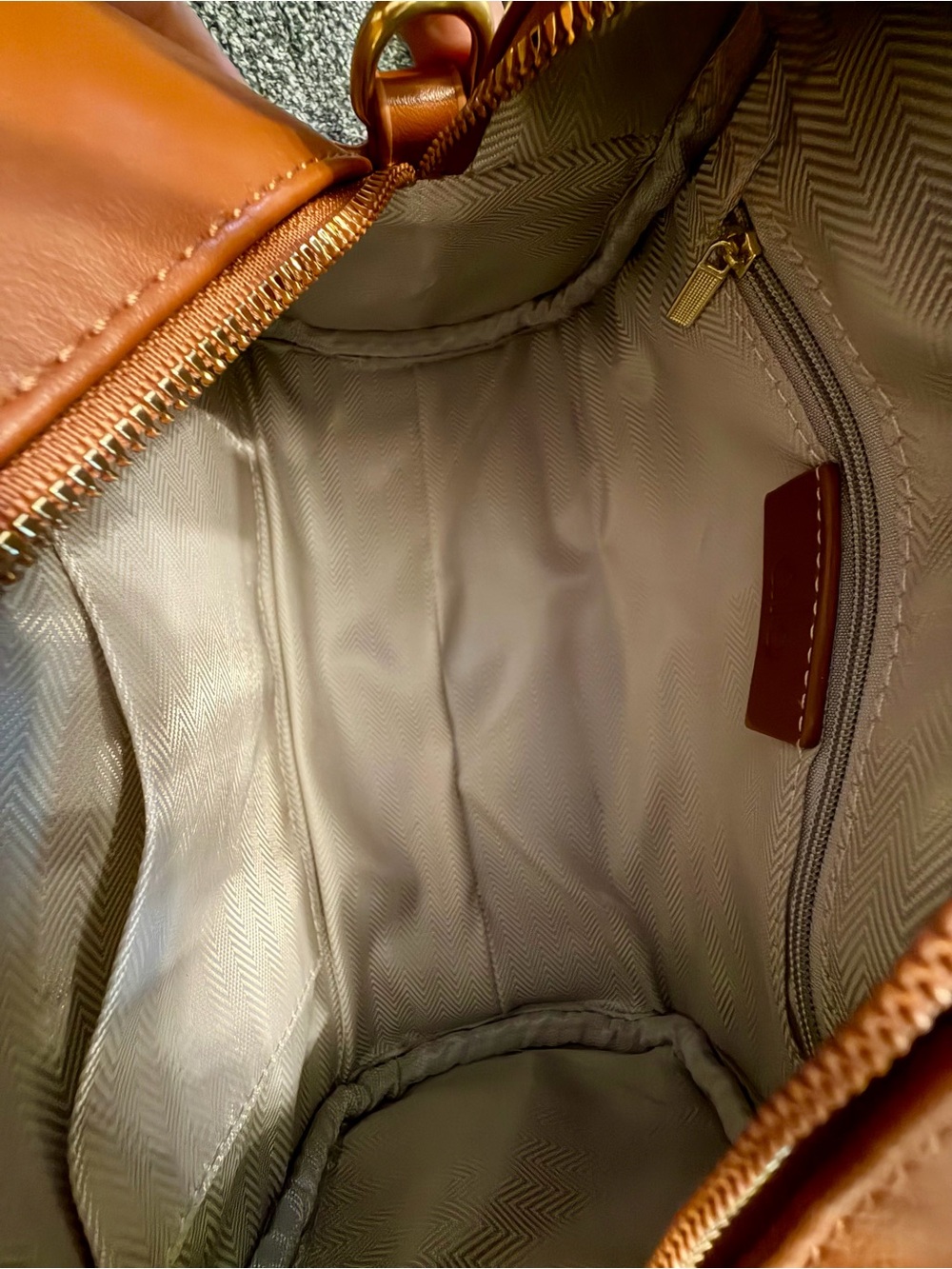ALO Yoga Cognac Mini Dome Crossbody Bag - Picture 7 of 14